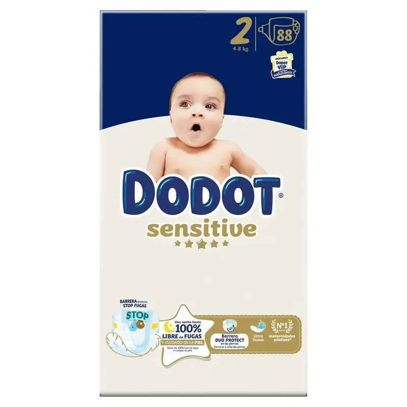 Dodot Sensitive Fralda Sensitive Jumbo Pack Tamanho 2 , 3X88 unidades