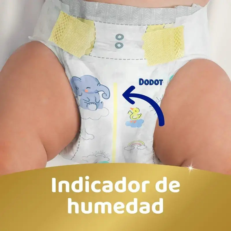 Dodot Sensitive Jumbo Sensitive Nappy Pack Tamanho 3 , 2x78 unidades + Aqua Plastic Free Wipes Box 6X48 (288 unidades)