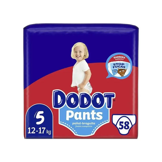Dodot Pants Panty Tamanho 5, 58 fraldas