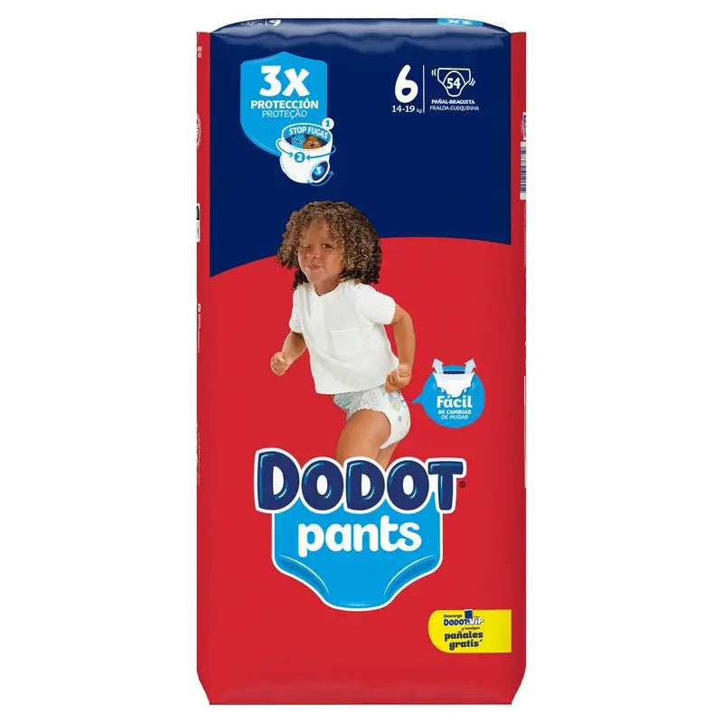 Dodot Pants Fralda Calcinha tamanho 6 , 54 peças