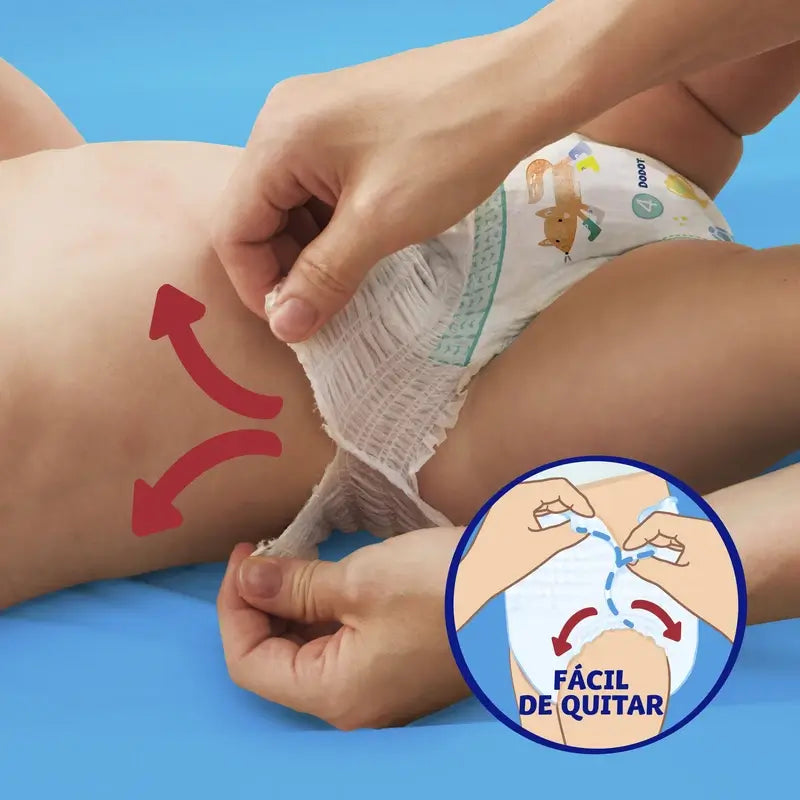 Dodot Pants Panty Tamanho 6, 54 fraldas