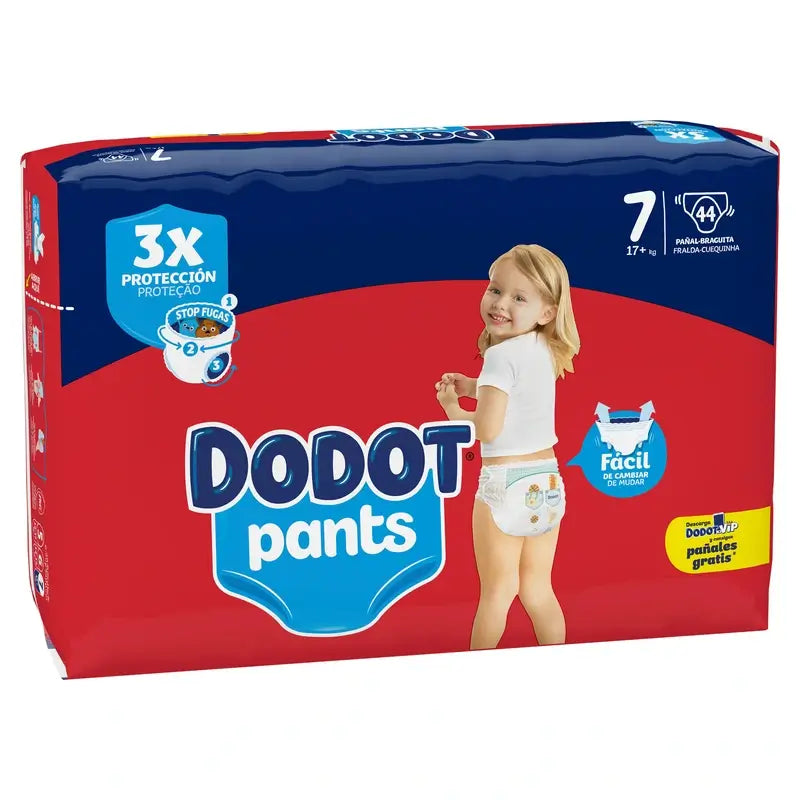 Dodot Pants Panty Tamanho 7, 38 Fraldas