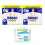 Dodot Sensitive Tamanho 5, 2 x 44 fraldas + Pure Aqua Baby Wipes 288 pcs.
