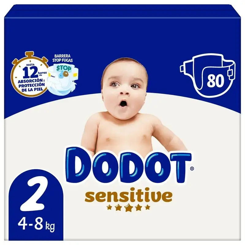 Dodot Sensitive Tamanho 2, 240 fraldas