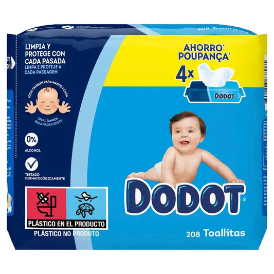 Toalhetes de atividade Dodot, 4X64 (256 unidades)