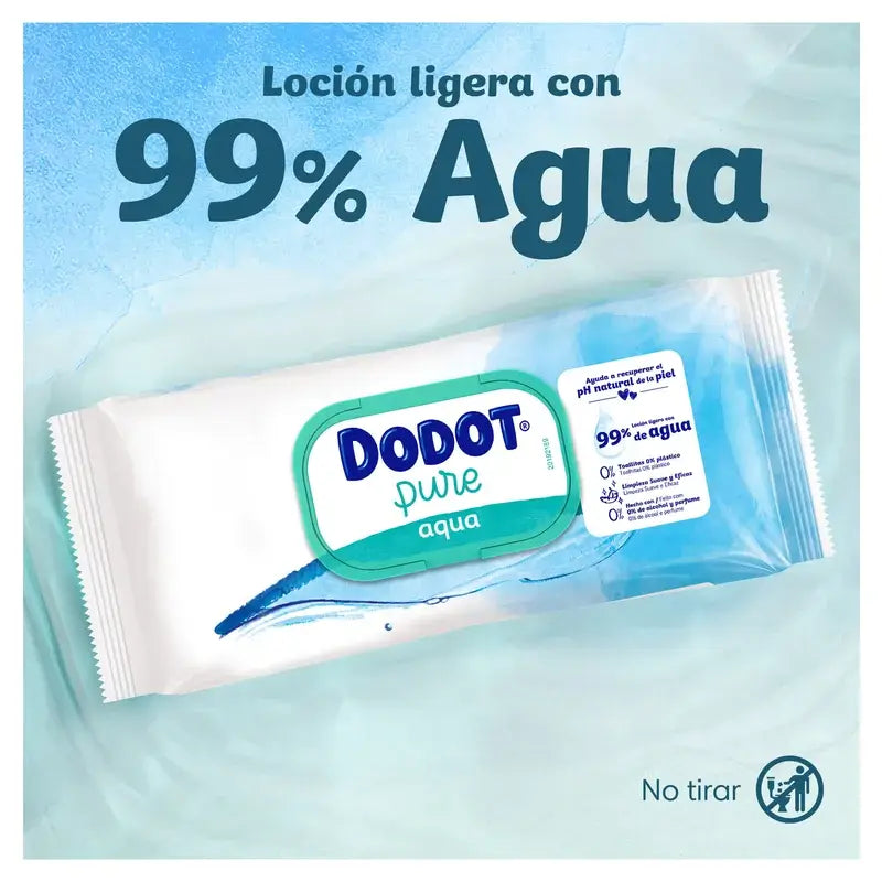 Dodot Toalhetes aquáticos Dodot Total Care, 48 unidades