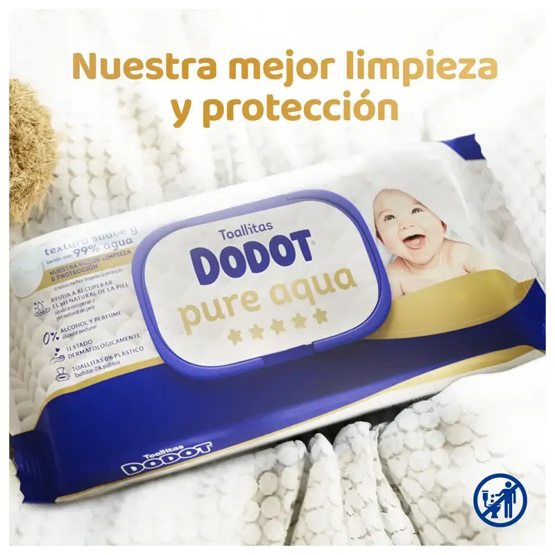 Toalhetes Dodot Pure Aqua, 6x48, 288 unid.