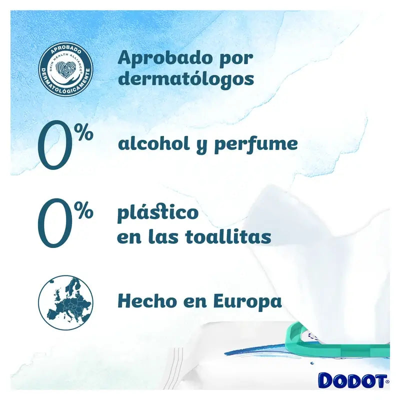 Toalhetes de bebé Dodot Pure Aqua, 432 peças