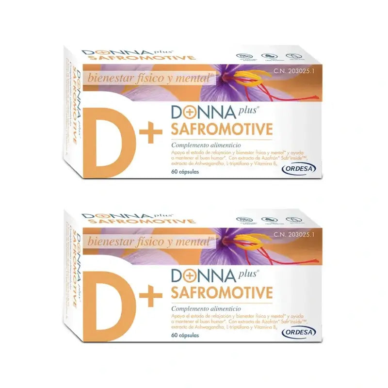 Donnaplus Safromotive, 2X60 Cápsulas