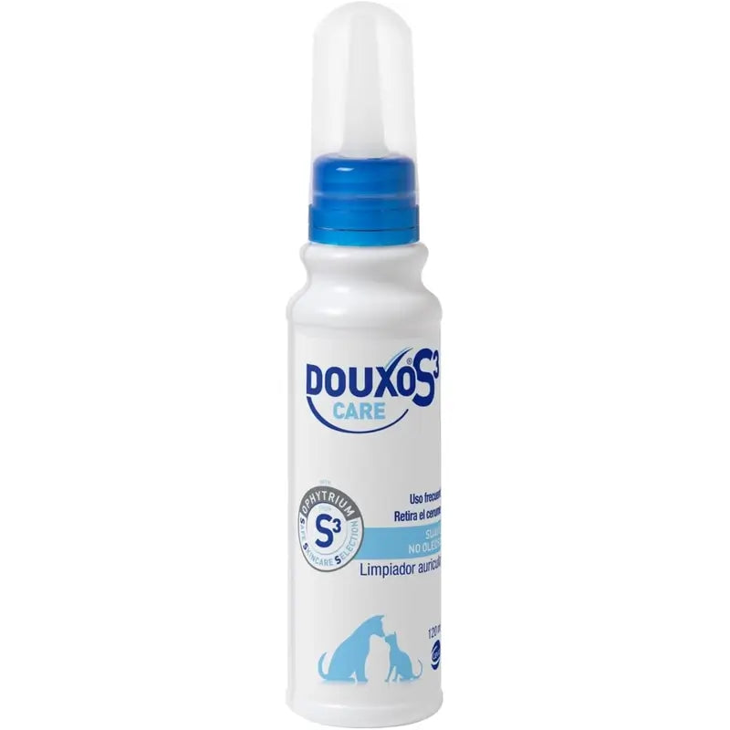 Douxo S3 Care Cães e Gatos Loção para os ouvidos Uso frequente, 120 ml