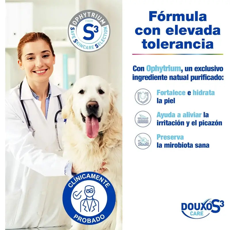 Douxo S3 Care Cães e Gatos Loção para os ouvidos Uso frequente, 120 ml