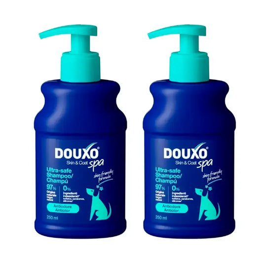 Douxo Skin & Coat Spa Champô Anti-Dor para Cães, Embalagem 2 x 250 ml