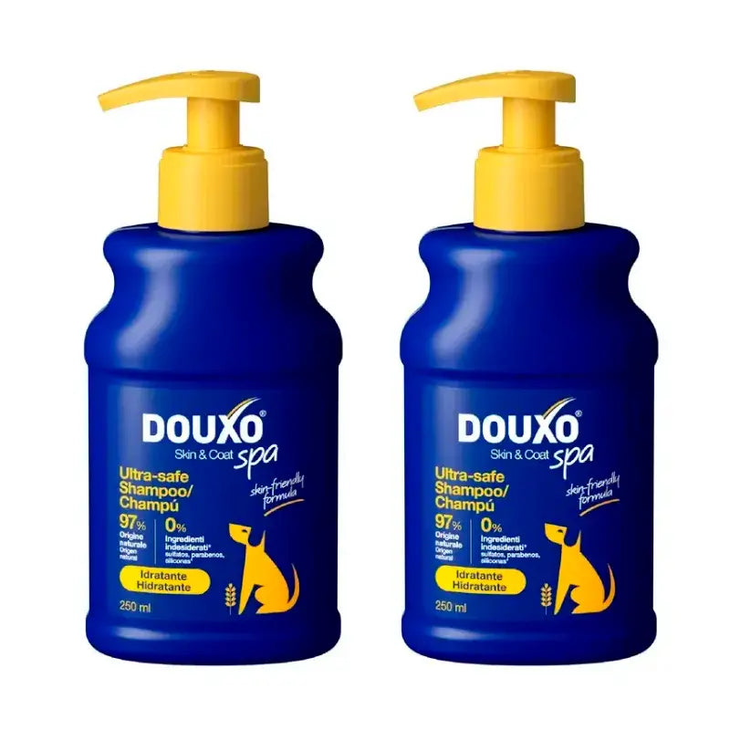 Douxo Skin & Coat Spa Champô de Aveia para Cães, Embalagem 2 x 250 ml