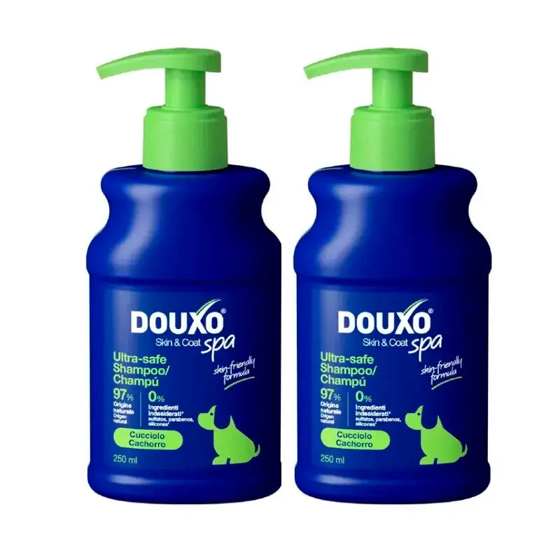 Champô Douxo Skin & Coat Spa Puppy, embalagem de 2 x 250 ml