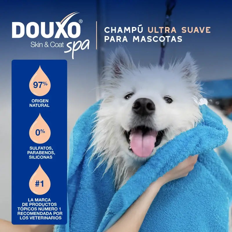 Douxo Skin & Coat Spa Champô Controlo da muda para Cães, 250 ml