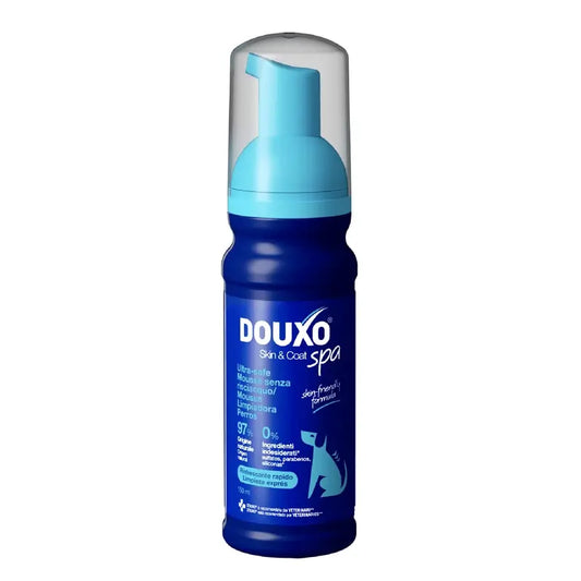 Douxo Skin & Coat Spa Espuma de Limpeza Expressa Ultra Suave, 150 ml