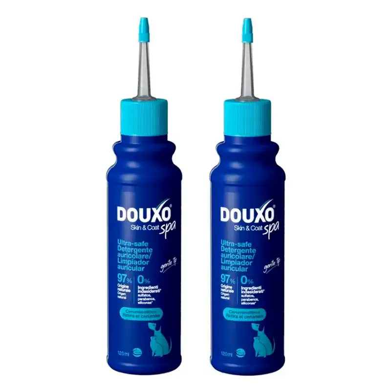 Douxo Skin & Coat Spa Auricular Cleanser, embalagem 2 x 120 ml