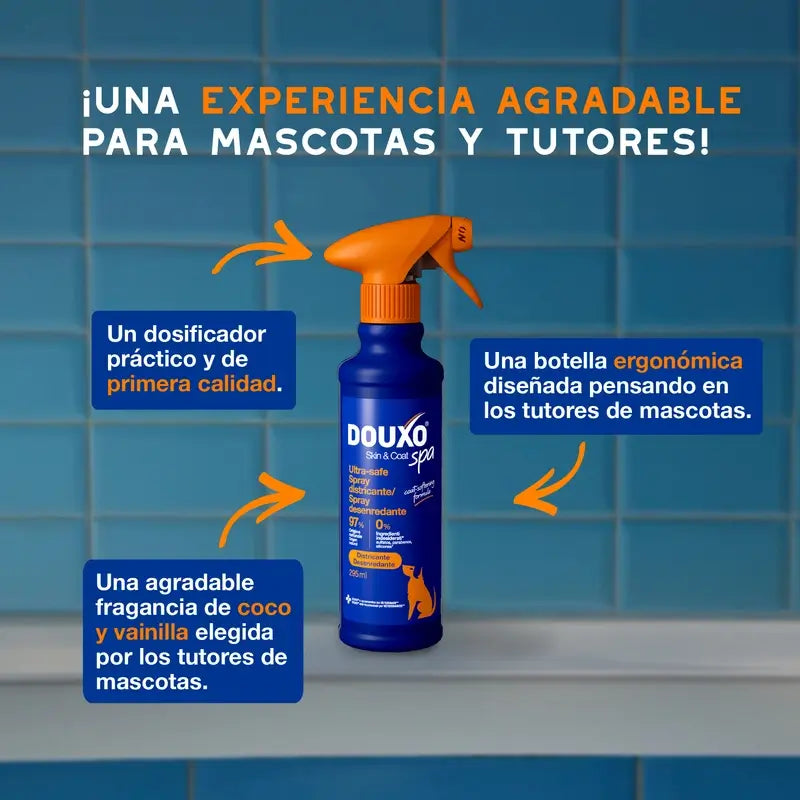 Douxo Skin & Coat Spa Detangling Spray Para Cães, 340 ml