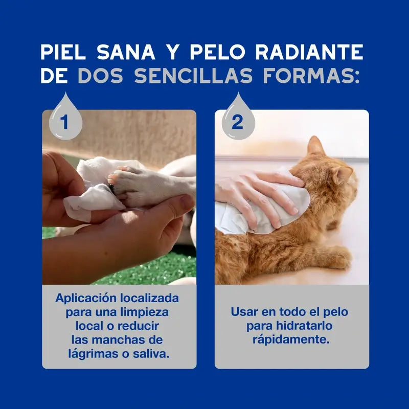 Douxo Skin & Coat Spa Toalhetes multiusos para cães e gatos, 100 unid.