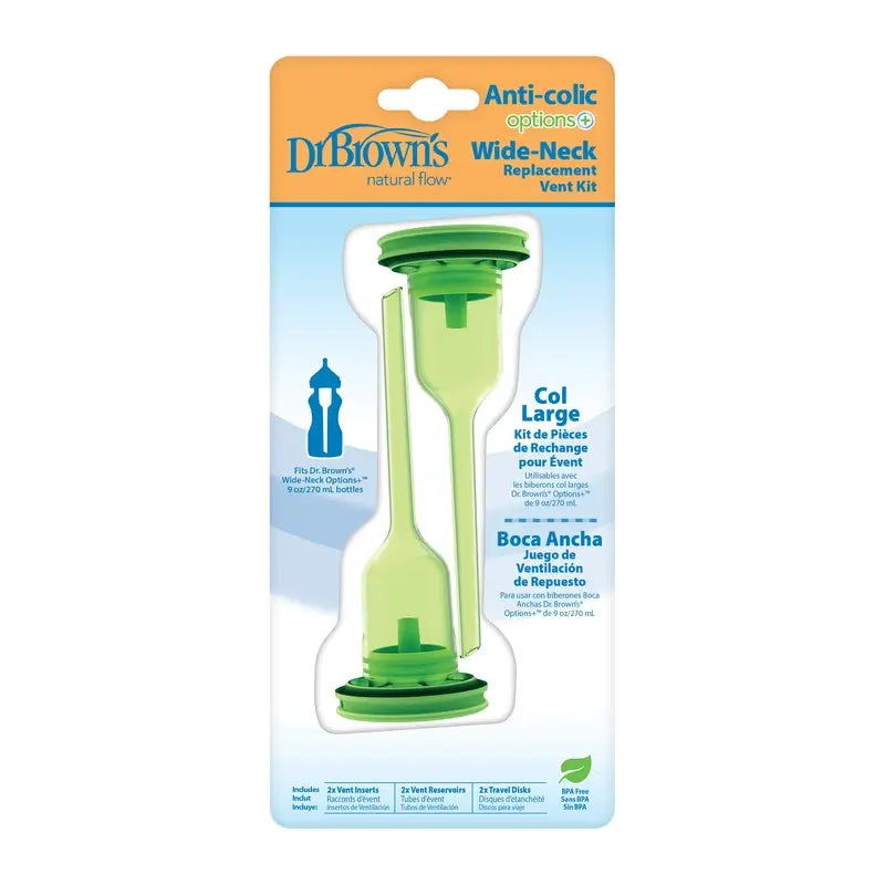 Dr. Brown's Kit Recambio 270 ml BA   (2 Válvulas, 2 Tubos y 2 Tapas)