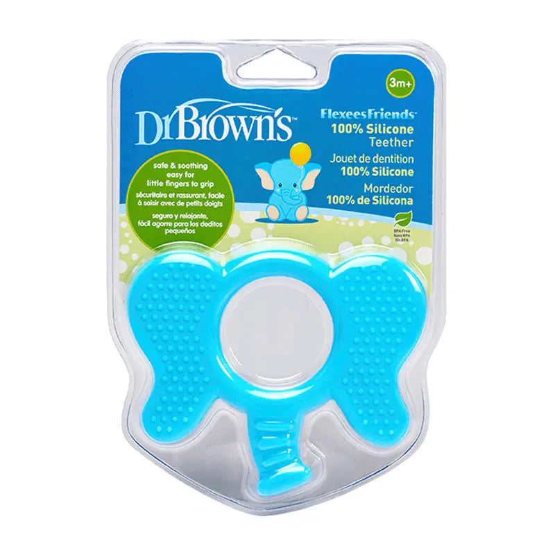 Dr. Brown´s Mordedor Elefante Azul Flexees Friends