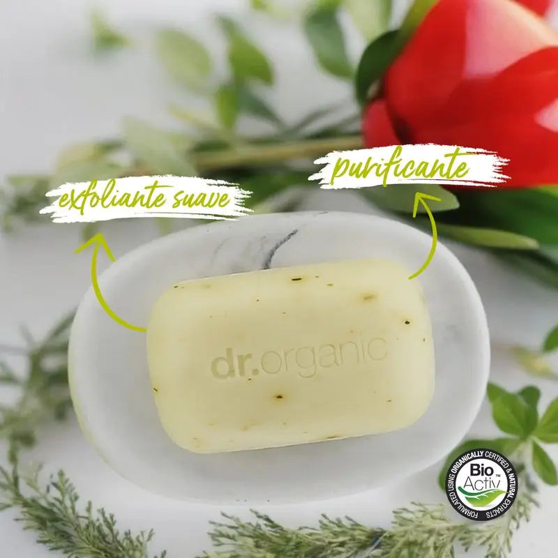 Dr.Organic Tea Tree Sabonete em Barra Pele Oleosa, 100 ml