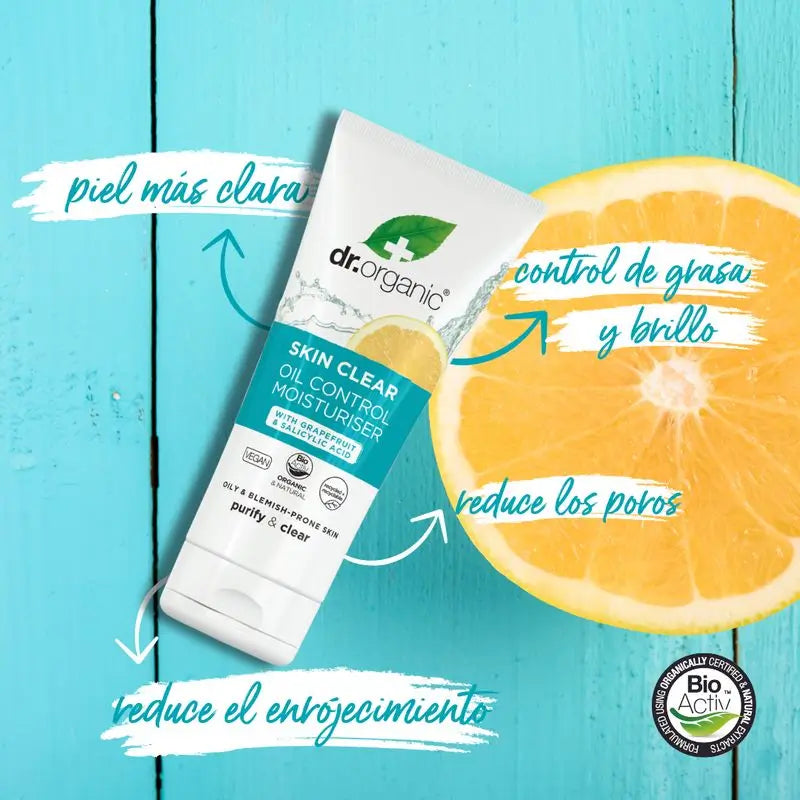 Dr.Organic Skin Clear Facial Cream Pele Acneica ou Oleosa, 50 ml