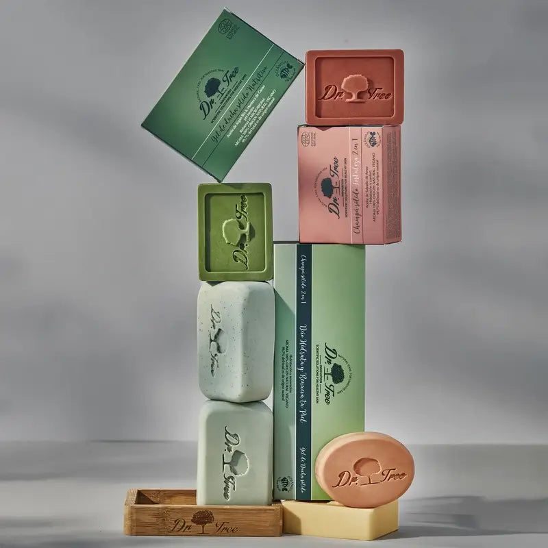 Champô sólido nutritivo Dr. Tree Natural para couros cabeludos sensíveis