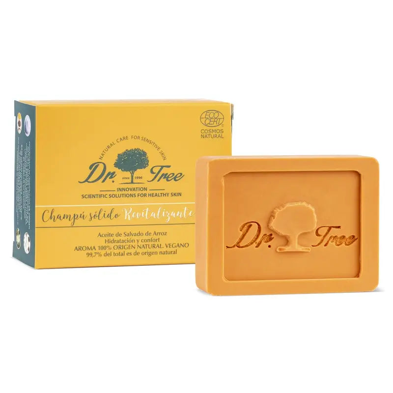 Champô sólido revitalizante Dr. Tree Eco para couros cabeludos sensíveis