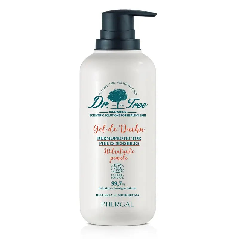 Gel de Duche Dr. Tree Natural Grapefruit Hidratante Pele Sensível 500Ml