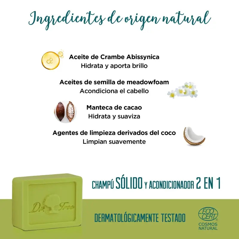 Champô e Gel de Banho Corporal para Crianças Dr. Tree Pele Sensível