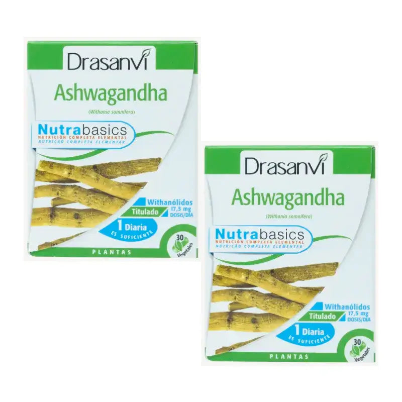 Drasanvi Ashwagandha Nutrabasicos , 2X30 Cápsulas