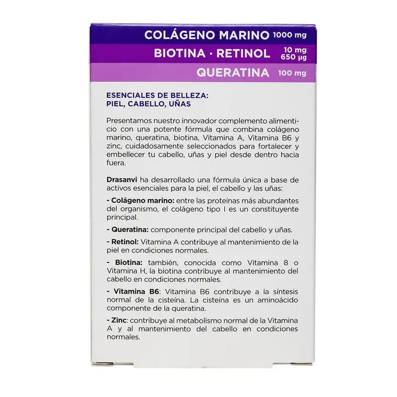 Drasanvi Hair, Skin & Nails Collmar Essentials Beauty, 60 comprimidos