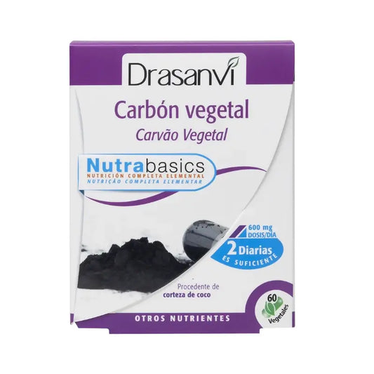 Drasanvi Carvão Vegetal 60 Cápsulas Nutrabasicos Drasanvi Frasco