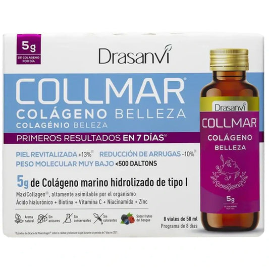 Drasanvi Collmar Collagen Beauty Bebível Frutos do Bosque, 8 frascos de 50 ml