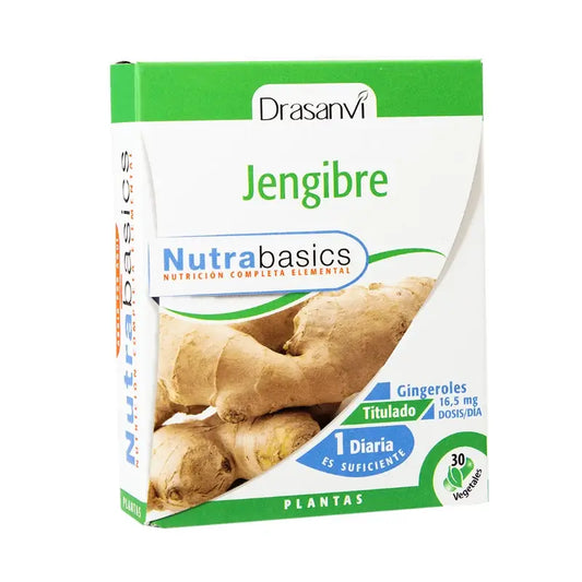 Drasanvi Gengibre 30 Cápsulas Nutrabasicos Drasanvi Frasco