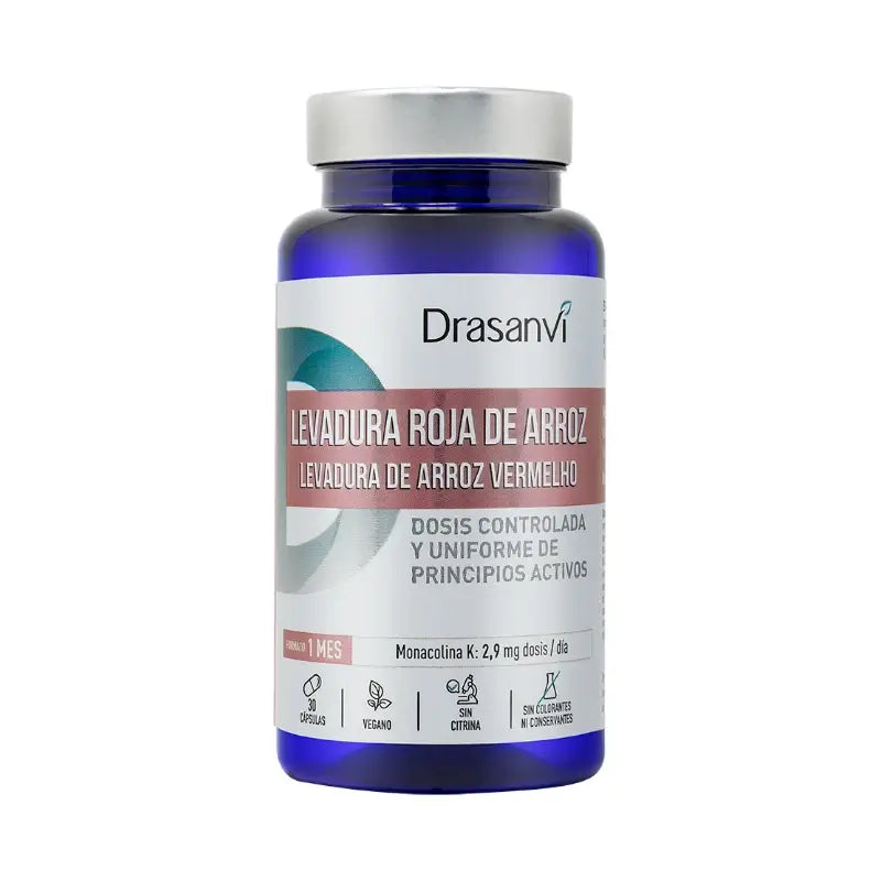 Drasanvi Levedura Vermelha de Arroz (2,9Mg Monacolin K 30 Cápsulas