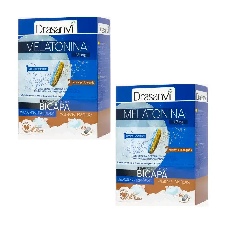 Drasanvi Melatonina Bilayer Retard , 2X60 Comprimidos