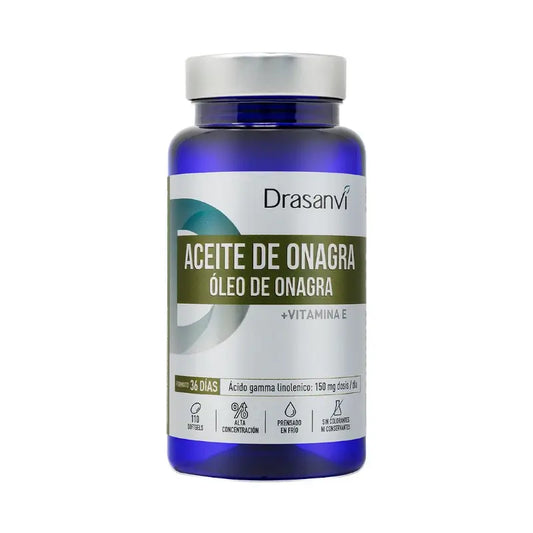 Óleo de Prímula Drasanvi nocturno 500Mg Nutrabasic, 110 pérolas