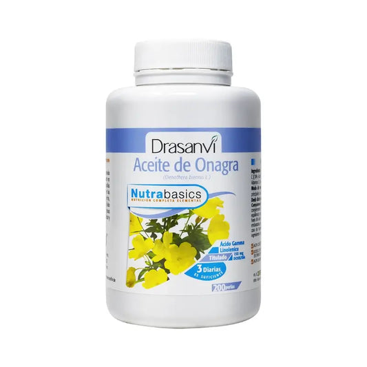 Óleo de Prímula Drasanvi nocturno 500Mg Nutrabasic , 200 pérolas
