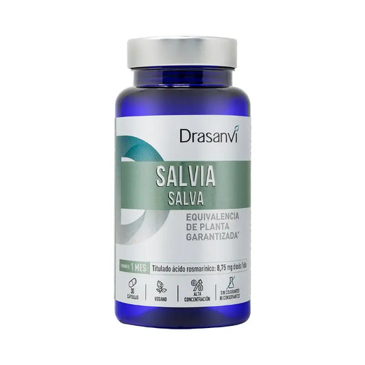 Drasanvi Sálvia 30 Cápsulas Nutrabasicos Drasanvi Frasco