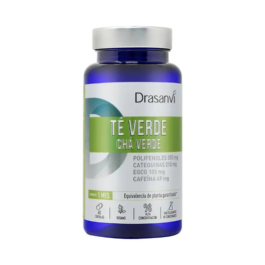 Drasanvi Chá Verde 60 Cápsulas Nutrabasicos Drasanvi Frasco