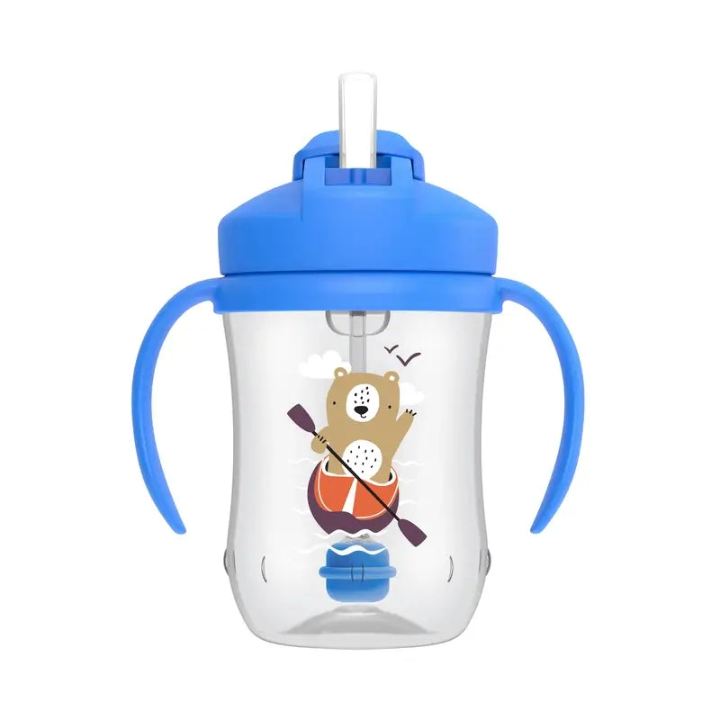 Dr.Brown's My First Cup With Straw Urso Azul , 270 ml