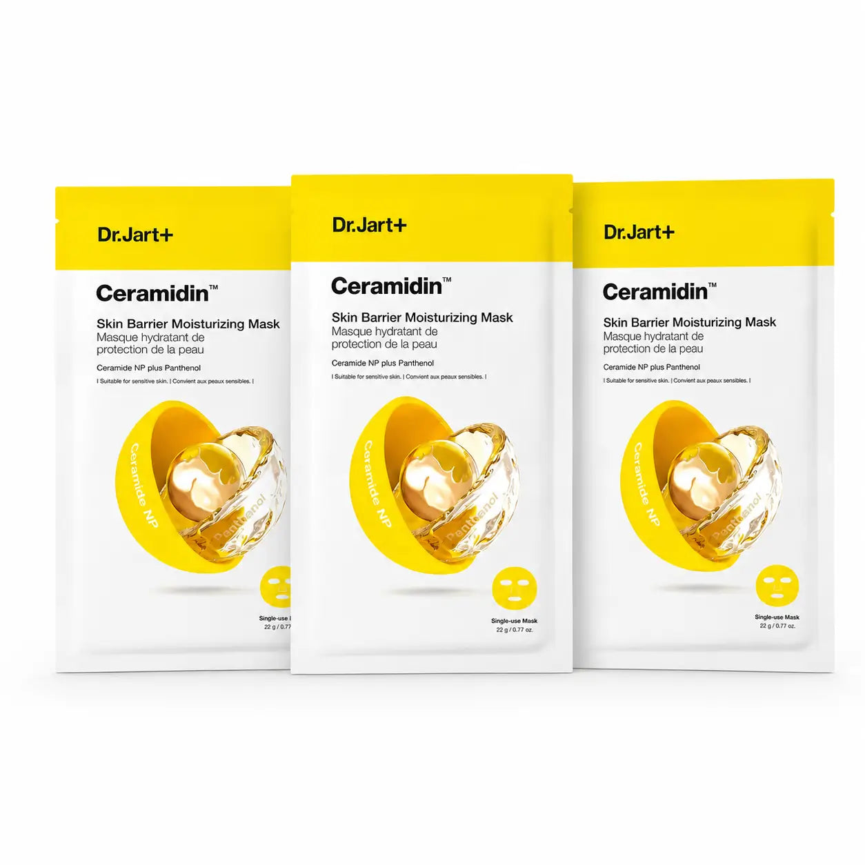 Dr.Jart+ Ceramidin Máscara Hidratante Proteção da Pele, 22 Gr , embalagem 3