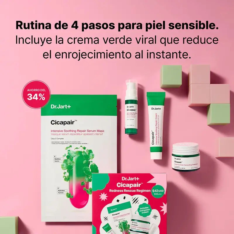 Dr.Jart+ Kit de Resgate para peles vermelhas com Centella asiatica