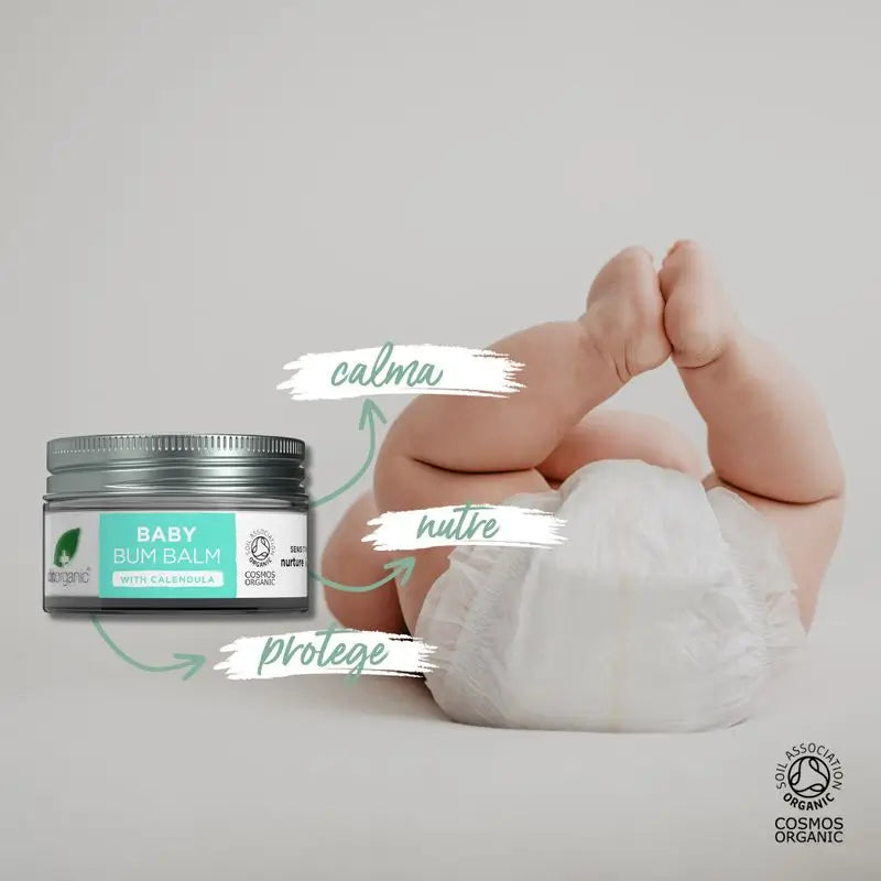 Dr.Organic Mummy & Baby Bálsamo para o Rabo do Bebé Protetor, Suavizante, Nutritivo, 35 g