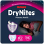 Drynites Night Nappies Tamanho 4-7 Menina, 10 unidades.