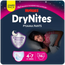 Drynites Tamanho 4-7 Fraldas de noite para raparigas, 16 unidades.