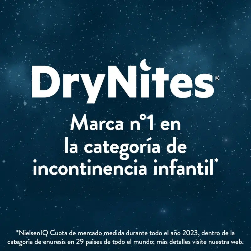 Drynites Tamanho 4-7 Fraldas de noite para raparigas, 16 unidades.