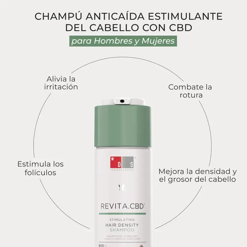 Ds Laboratories Revita Cbd Champô Anti-queda de Cabelo Antioxidante e Estimulante, 205 ml